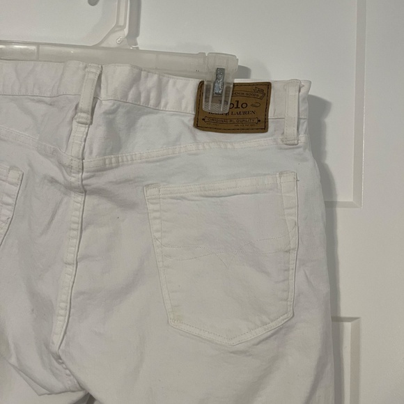 POLO RALPH LAUREN JEANS DENIM PANTS 34 30 WHITE SLIGHHT STRETCH -SULLIVAN SLIM - Picture 5 of 10